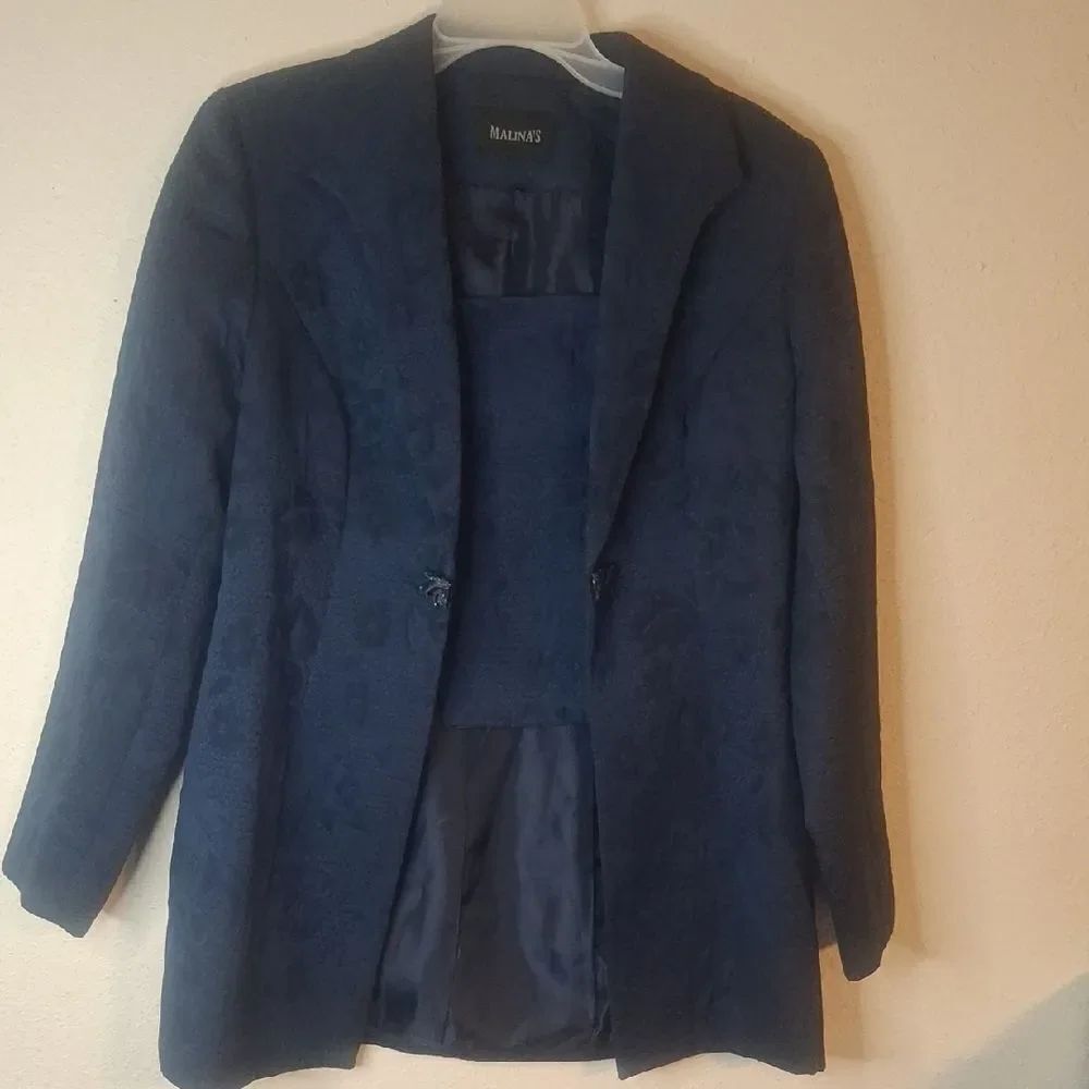 Malina's Blue Blazer Classic Suit Jacket size 10